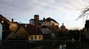 pohled na zámek Jindřichův Hradec  